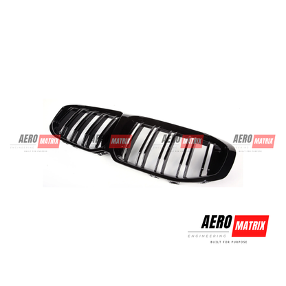 BMW 1 Series F40 M Sport / 118i / 128ti / M135i 2019–2024 Double Slat Grille (Gloss Black)