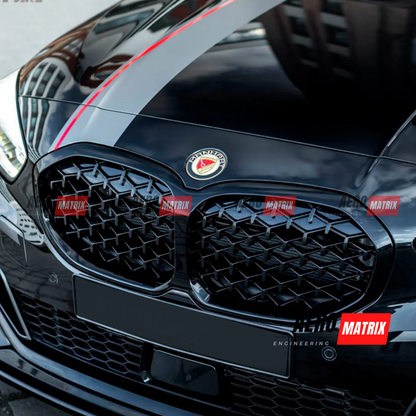 BMW 1 Series F40 M Sport / 118i / 128ti / M135i 2019–2024 Diamond Pattern Grille (Gloss Black)