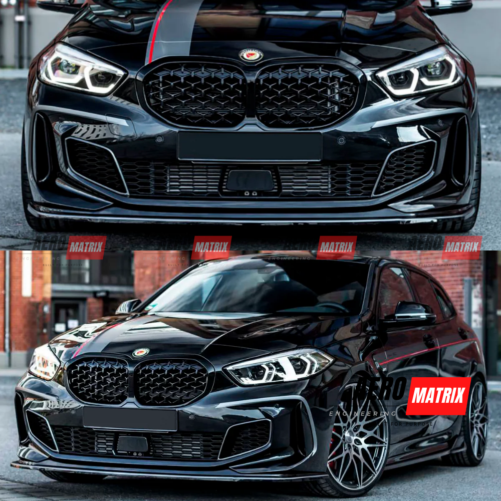 BMW 1 Series F40 M Sport / 118i / 128ti / M135i 2019–2024 Diamond Pattern Grille (Gloss Black)