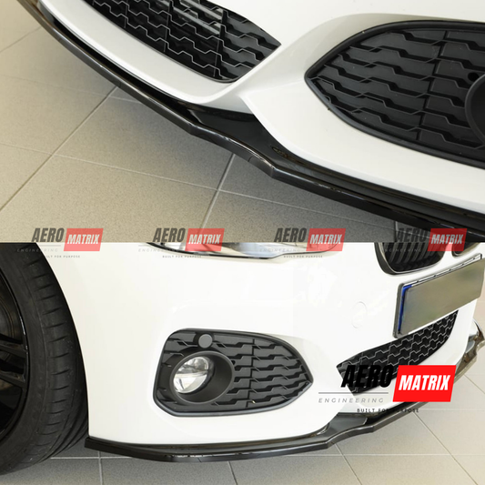 BMW F20 1 Series LCI 2015–2019 Front Lip (Gloss Black)