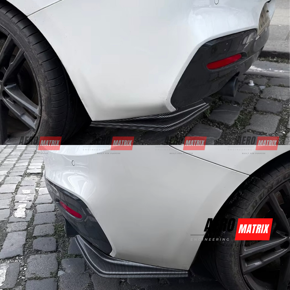 BMW F20 1 Series LCI 2015–2019 – Rear Splatter (Carbon Fibre Gloss)