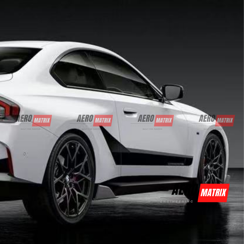 BMW 2 Series G42 2021–2024 Side Skirting (Gloss Black)