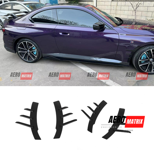 BMW 2 Series G42 2021–2024 Side Fender Trim – Gloss Black