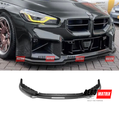 BMW 2 Series G87 2023+ Front Lip – Carbon Fibre Gloss
