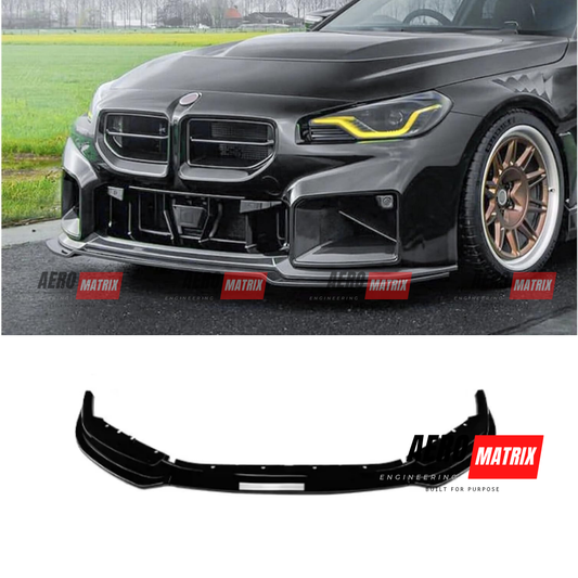 BMW 2 Series G87 2023+ Front Lip – Gloss Black