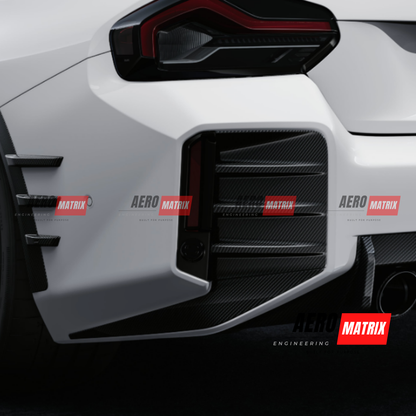 BMW 2 Series G87 2023+ – Rear Trim (Carbon Fibre Gloss)