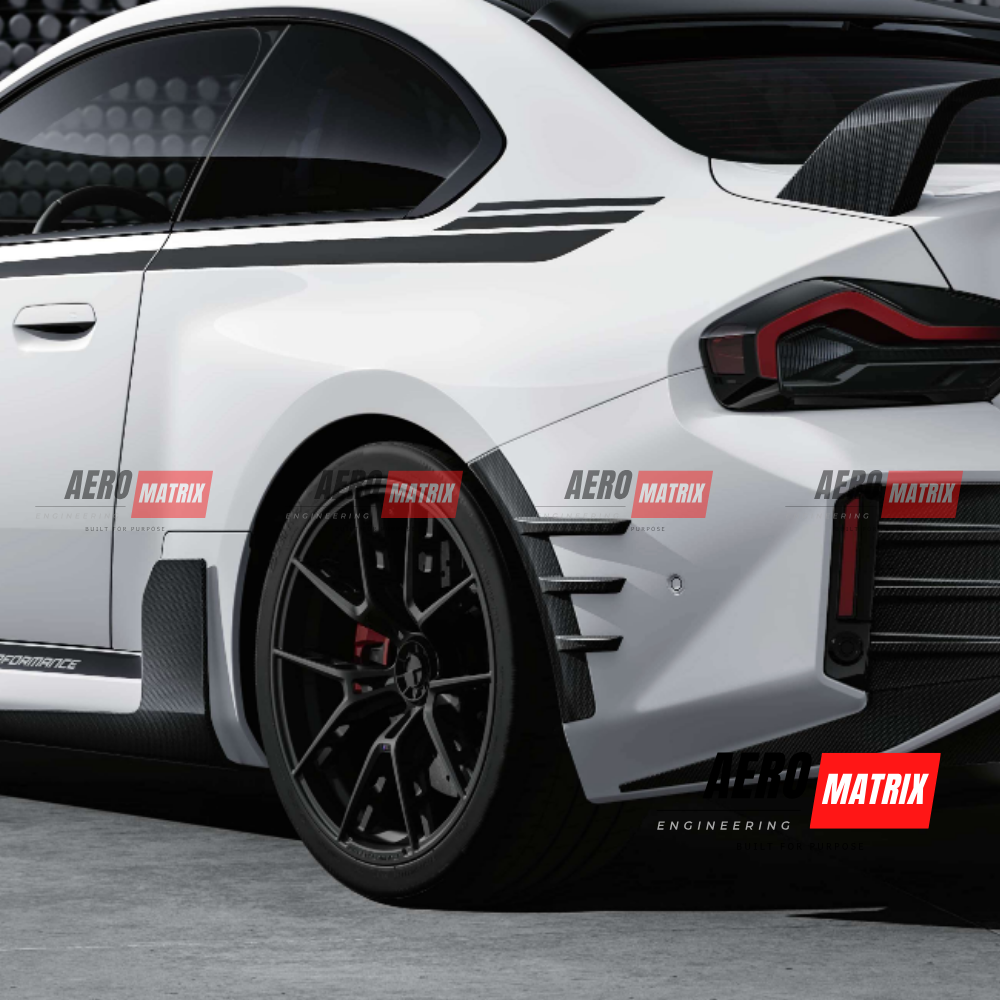 BMW 2 Series G87 2023+ – Rear Trim (Carbon Fibre Gloss)