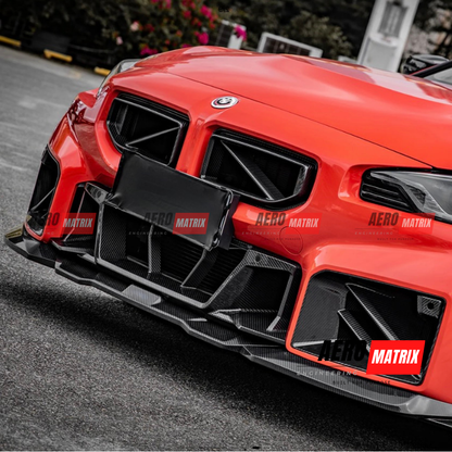 BMW 2 Series G87 2023+ – Front Center Bumper Trim (Carbon Fibre)