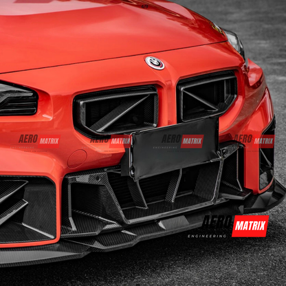 BMW 2 Series G87 2023+ – Front Center Bumper Trim (Carbon Fibre)