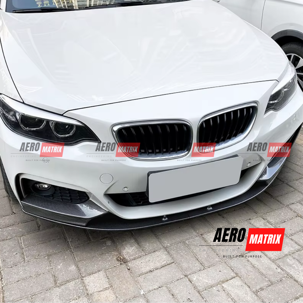 BMW 2 Series F22/F23 2014–2021 – Front Lip (Gloss Black)