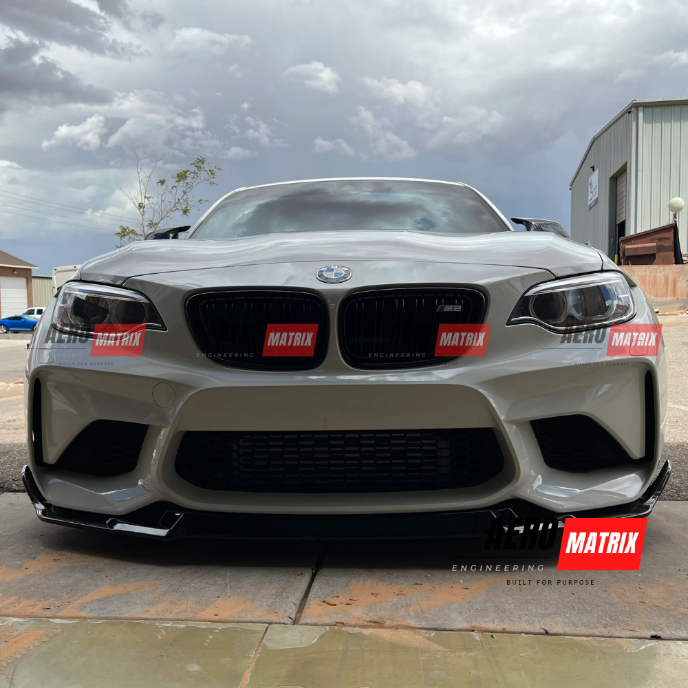 BMW M2 F87 2016–2018 – Front Lip (Gloss Black)