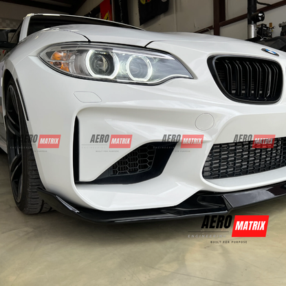 BMW M2 F87 2016–2018 – Front Lip (Gloss Black)