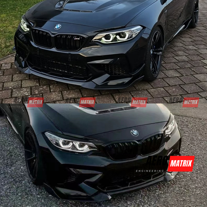 BMW M2 Competition F87 2018–2021 – Front Lip (Gloss Black)