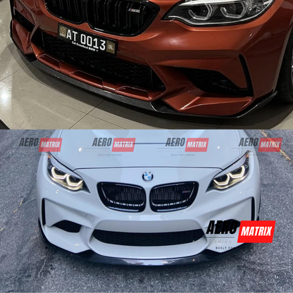 BMW M2 Competition F87 2018–2021 – Front Lip (Carbon Fibre Gloss)