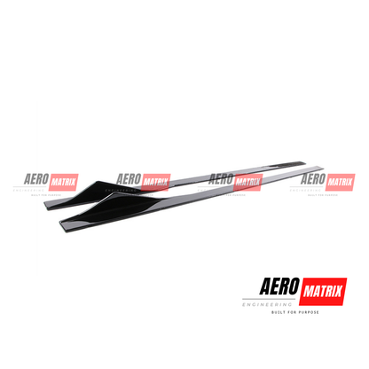 BMW 2 Series F22/F87 2014–2021 – Side Skirting (Gloss Black)