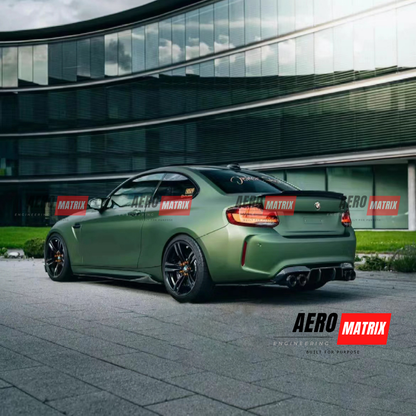 BMW 2 Series F22/F87 2014–2021 – Side Skirting (Gloss Black)