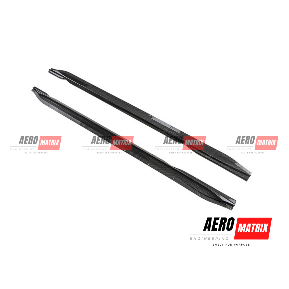 BMW 3 and 4 Series G80/G82 2020+ Side Skirting – Carbon Fibre Gloss