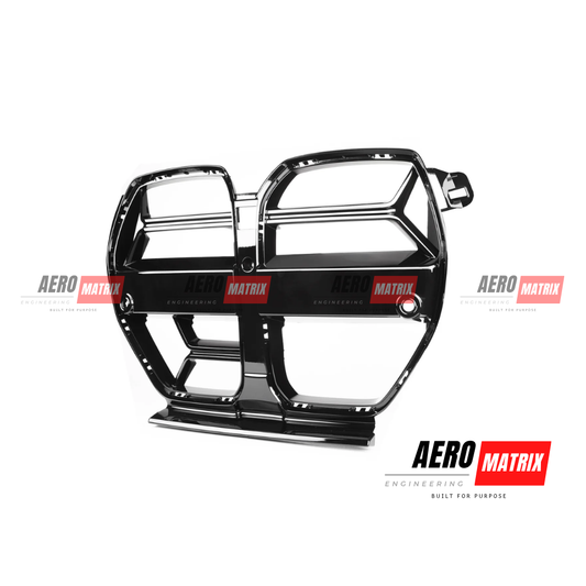 BMW 3 and 4 Series G80/G82 – Grille without ACC (Carbon Fibre Gloss)