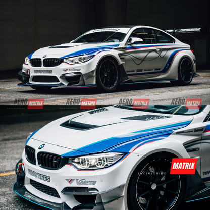 BMW M3 F80 / M4 F82 3 and 4 Series – VRS Intial Bonnet (Carbon Fibre)