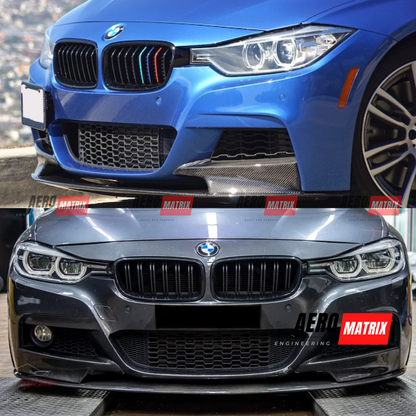 BMW 3 Series F30 / 4 Series F32 – Front Lip (Carbon Fibre Gloss)