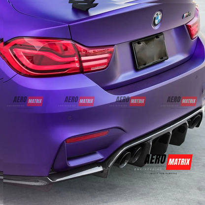 BMW M3 F80 / M4 F82 3 and 4 Series – Rear Diffuser (Carbon Fibre Gloss)
