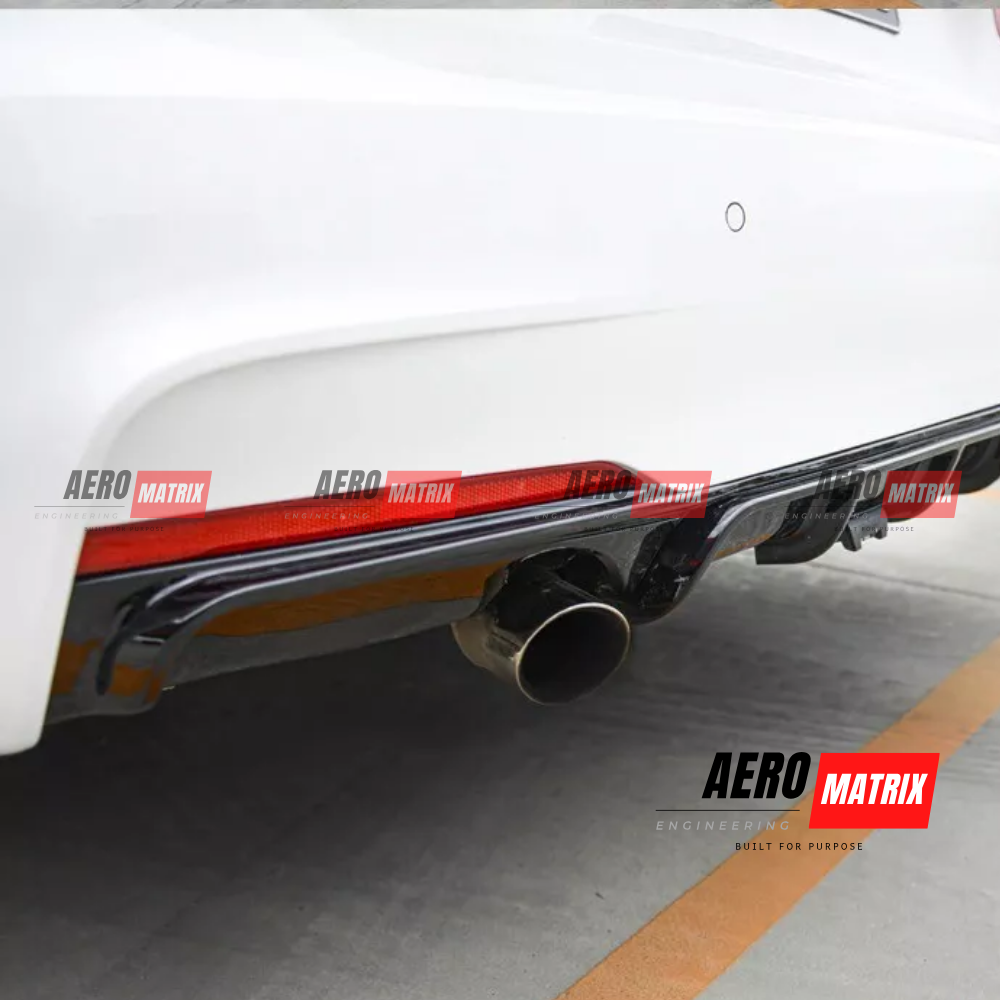 BMW 3 Series F30 / 4 Series F32 – Rear Diffuser (Gloss Black)
