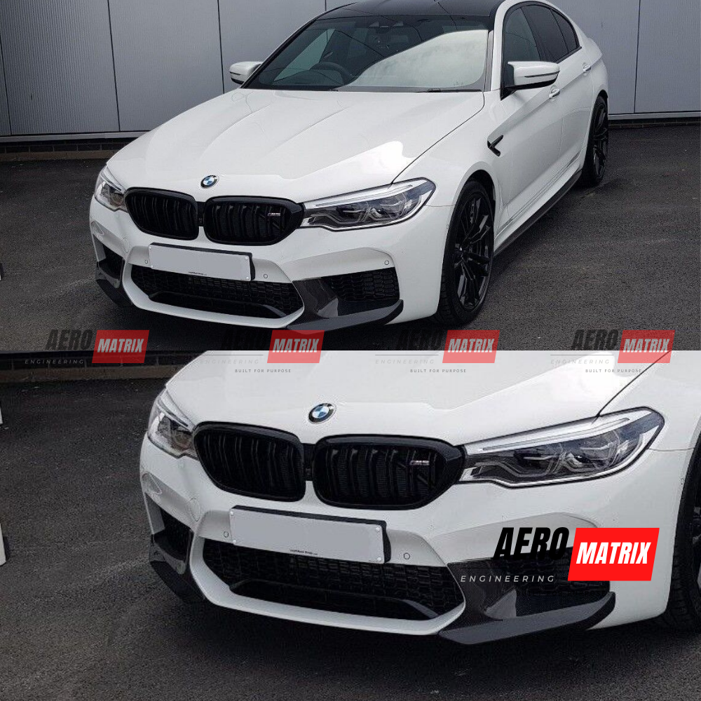 BMW M5 F90 2018–2019 – Front Lip (Gloss Black)