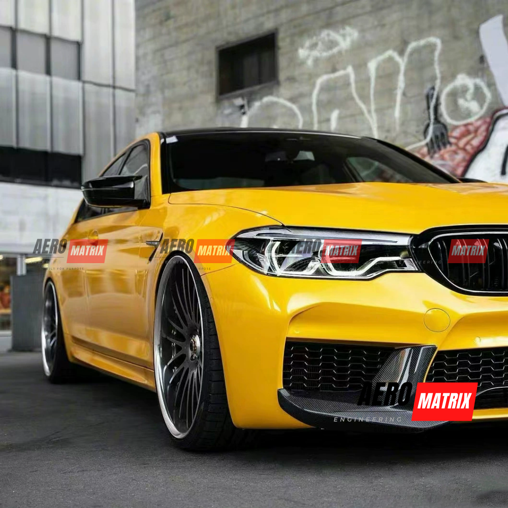 BMW M5 F90 2018–2019 – Front Lip (Gloss Black)