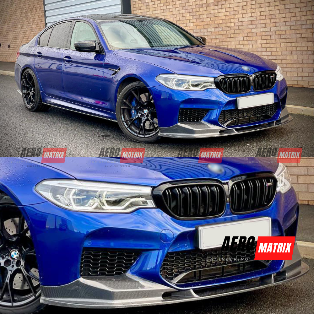BMW M5 F90 2018–2019 – Front Lip (Carbon Fibre Gloss)