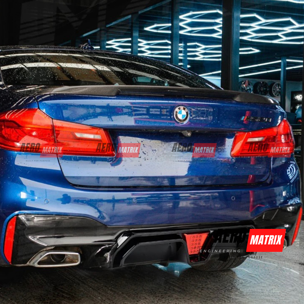 BMW M5 F90 2018–2023 – Rear Diffuser (Gloss Black)