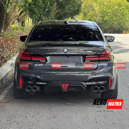 BMW M5 F90 2018–2023 – Rear Diffuser (Gloss Black)