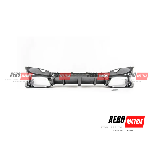 BMW M5 F90 2018–2023 Rear Diffuser – Carbon Fibre Gloss