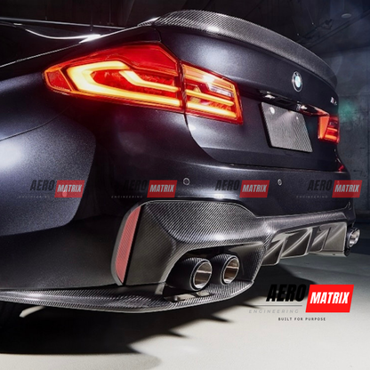 BMW M5 F90 2018–2023 – Rear Diffuser (Carbon Fibre Gloss)