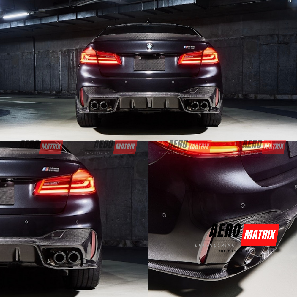 BMW M5 F90 2018–2023 – Rear Diffuser (Carbon Fibre Gloss)
