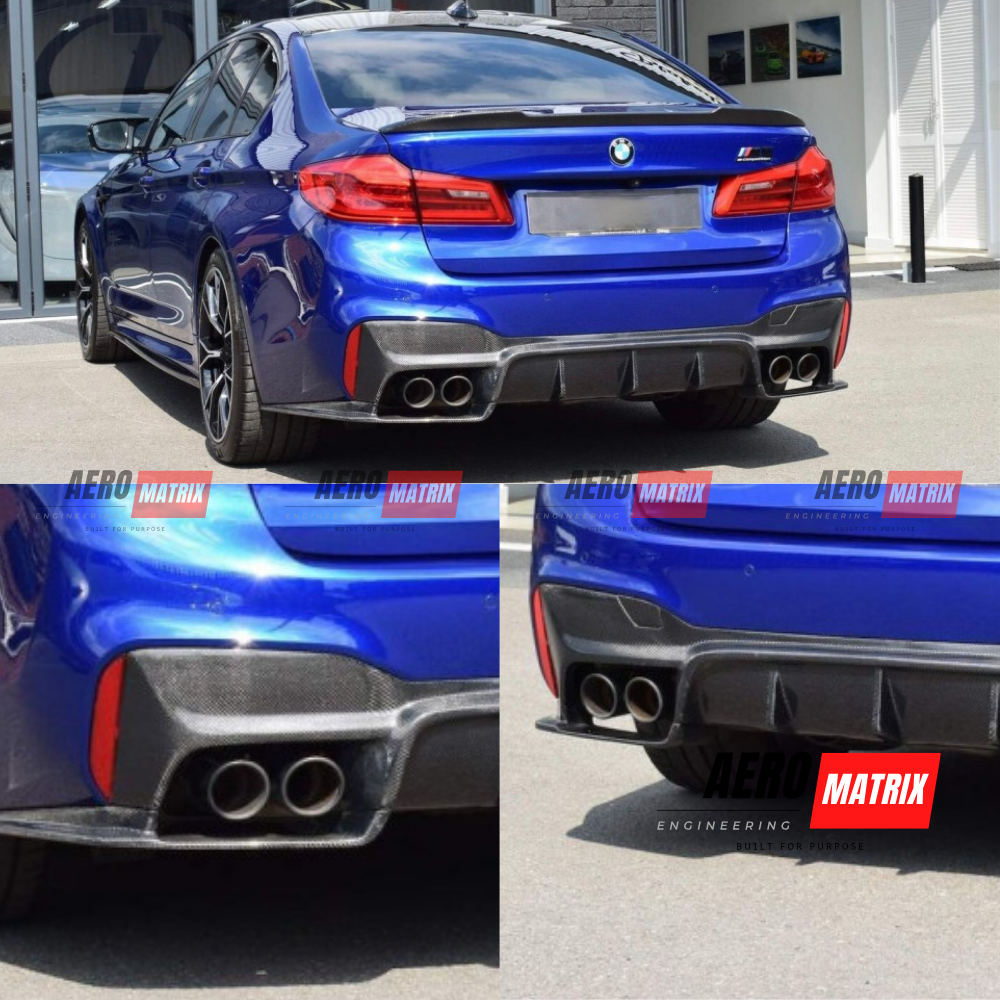 BMW M5 F90 2018–2023 – Rear Diffuser (Carbon Fibre Gloss)