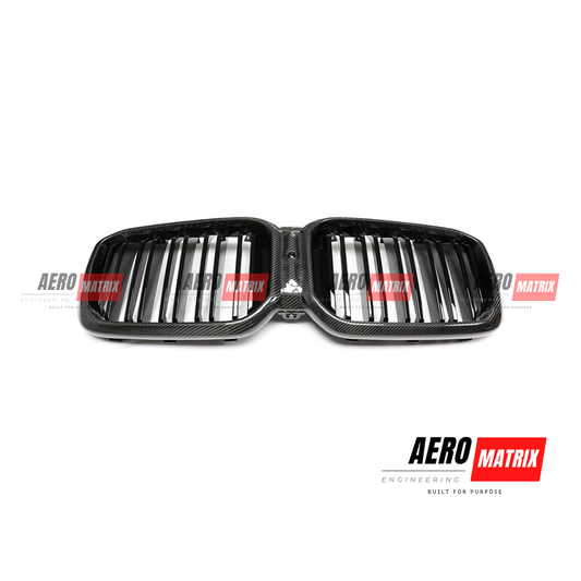 BMW X3M X4M F97/F98 2019–2022 Dual Slat Grille  – Carbon Fibre Gloss