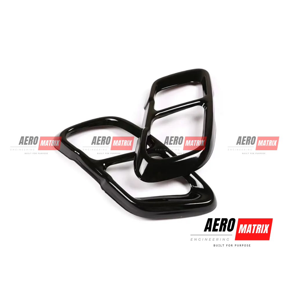 BMW X5 G05 X6 G06 X7 G07 Exhaust Muffler Tip M Sport Bumper Bar – Gloss Black