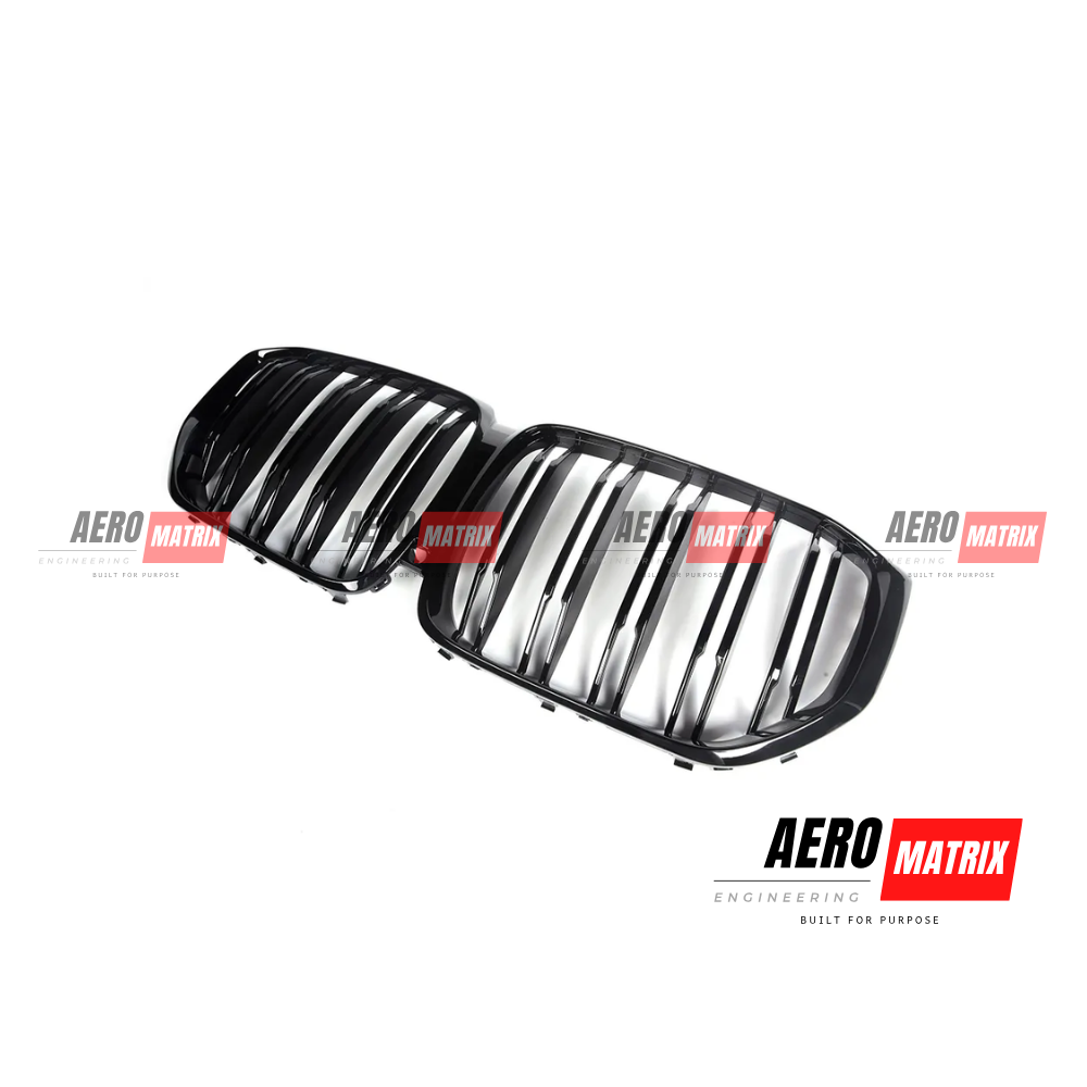 BMW X5 G05 / X5M F95 2020–2022 Pre-LCI Dual Slat Grille (Gloss Black)
