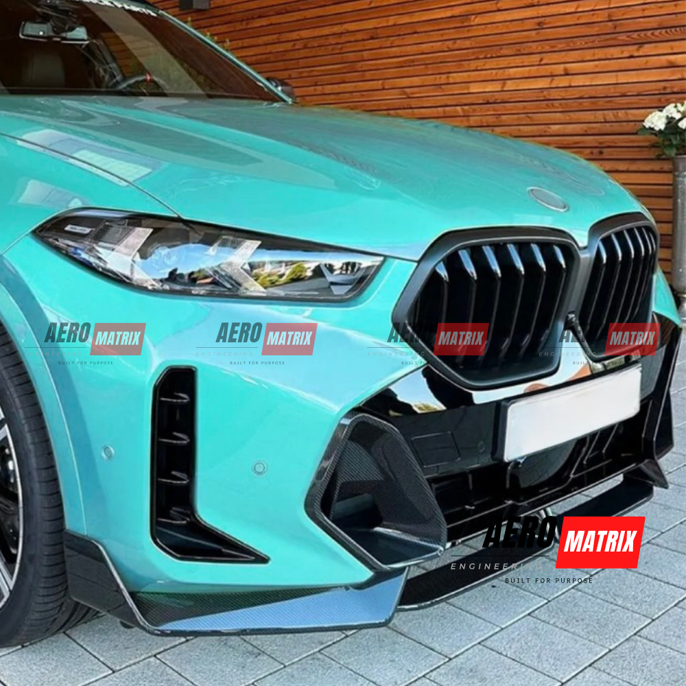 BMW X6 G06 2019–2022 Front Lip (Gloss Black)