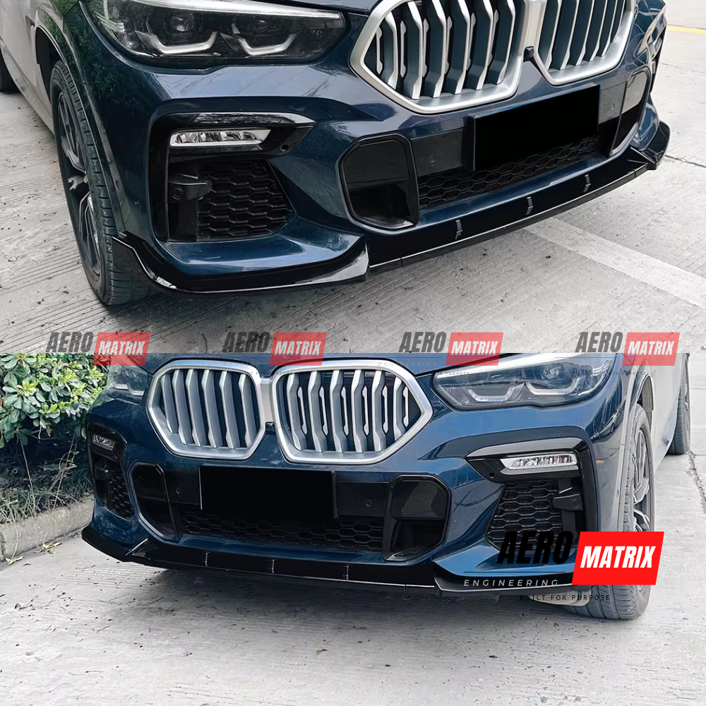 BMW X6 G06 2019–2022 Front Lip (Gloss Black)