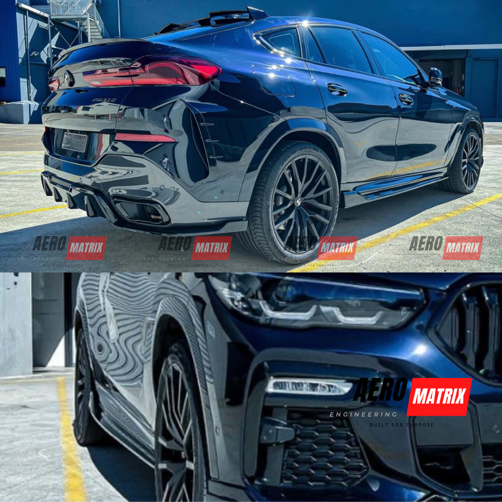 BMW X6M F96 G06 2019–2022 Side Skirting (Gloss Black)