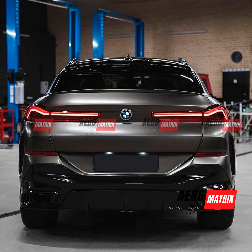 BMW X6 G06 2019–2022 Rear Diffuser (Gloss Black)
