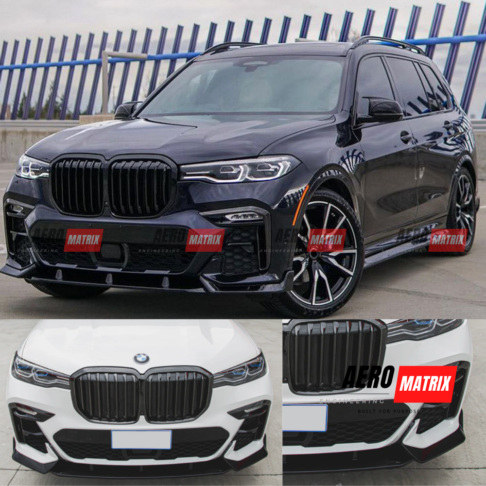 BMW X7 G07 2018–2022 Pre-LCI Front Lip (Gloss Black)