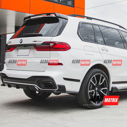 BMW X7 G07 2018–2022 Pre-LCI Rear Diffuser (Gloss Black)
