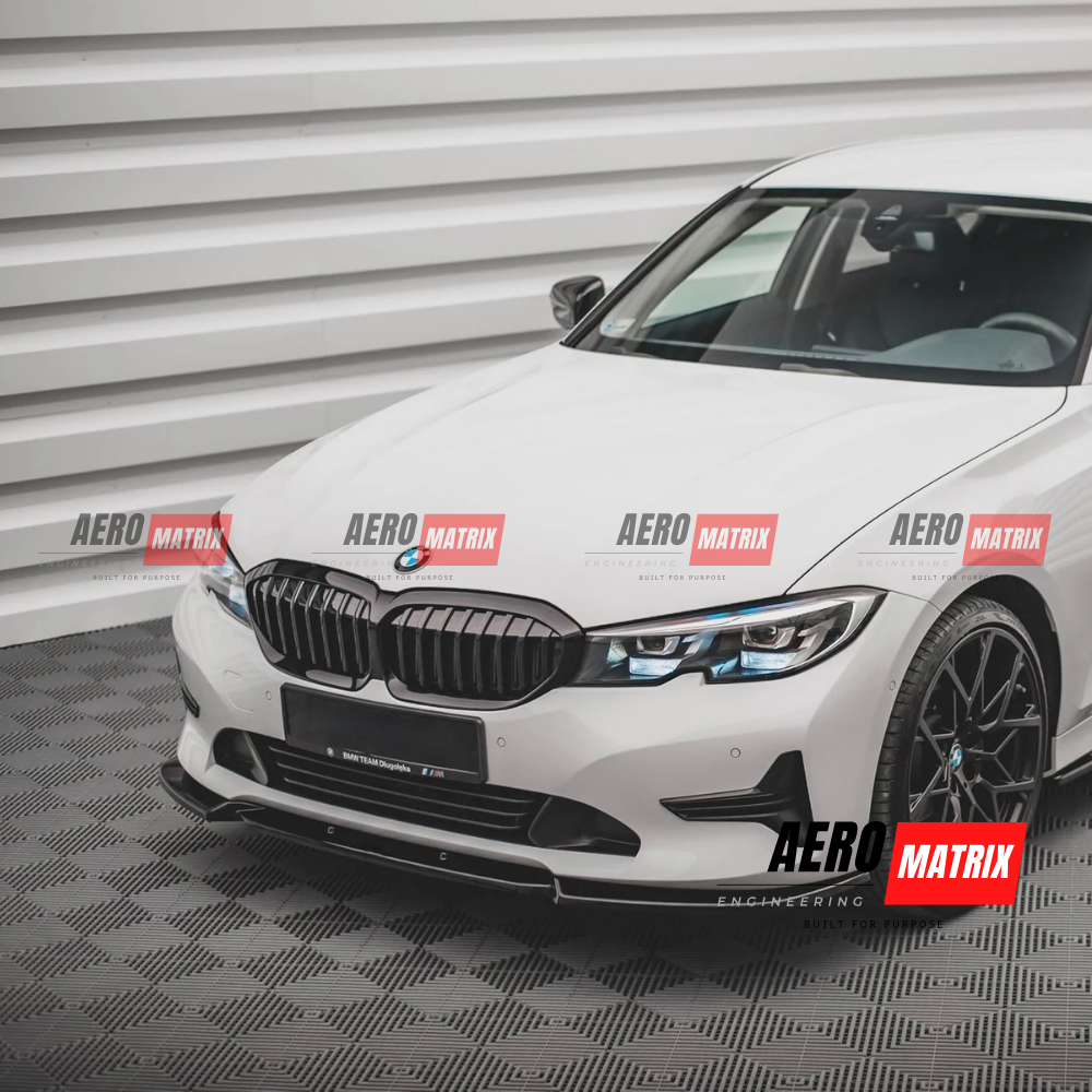 BMW G20/G21 2018–2022 M Sport Front Lip (Gloss Black)