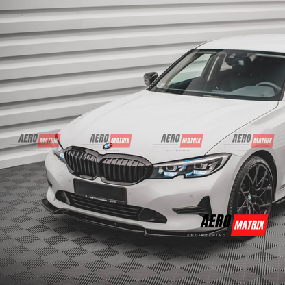 BMW G20/G21 2018–2022 M Sport Front Lip (Gloss Black)