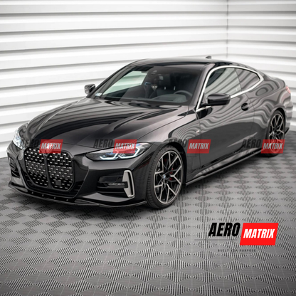 BMW 4 M-Pack / M440i G22 / G23 / G22 Facelift / G23 Facelift 2020–2024 Side Skirting (Gloss Black)