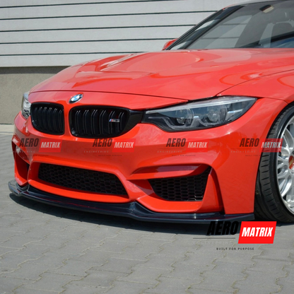 BMW M3 F80 2014–2018 Front Lip (Gloss Black)