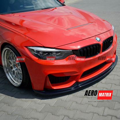 BMW M3 F80 2014–2018 Front Lip (Gloss Black)