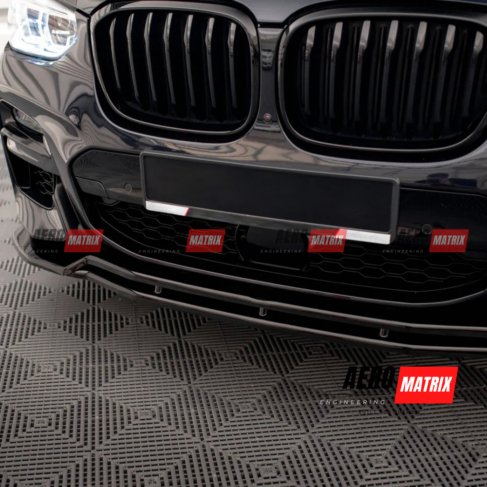 BMW X3 M40d / M40i G01 2019–2021 | X3 M-Pack G01 2018–2021 Front Lip (Gloss Black)